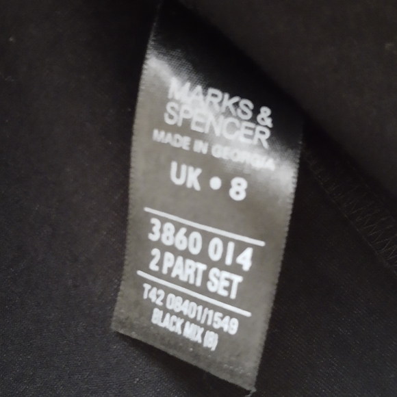 Black open cardigan , longer at front. Approx size small in us sizes. - Picture 4 of 5